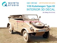 QD+35142   3D Декаль интерьера кабины Kubelwagen Type 82 (Meng VS-015) (с 3D-печатными деталями) (thumb89645)